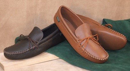 moccasin leather slippers