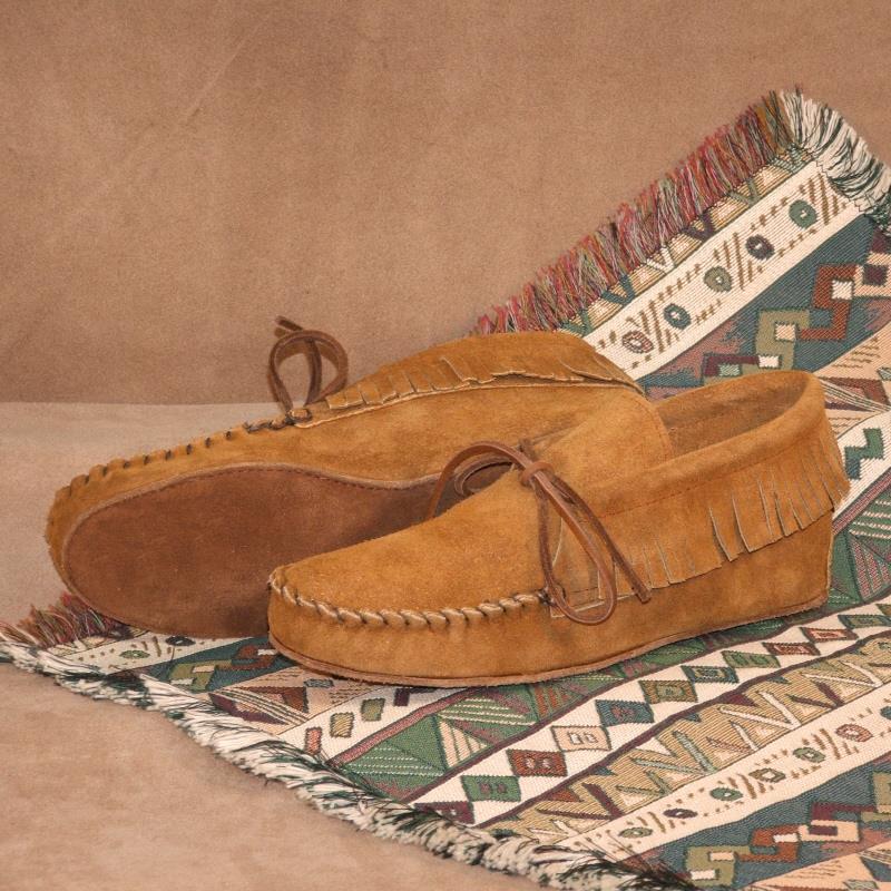 ankle high moccasin slippers